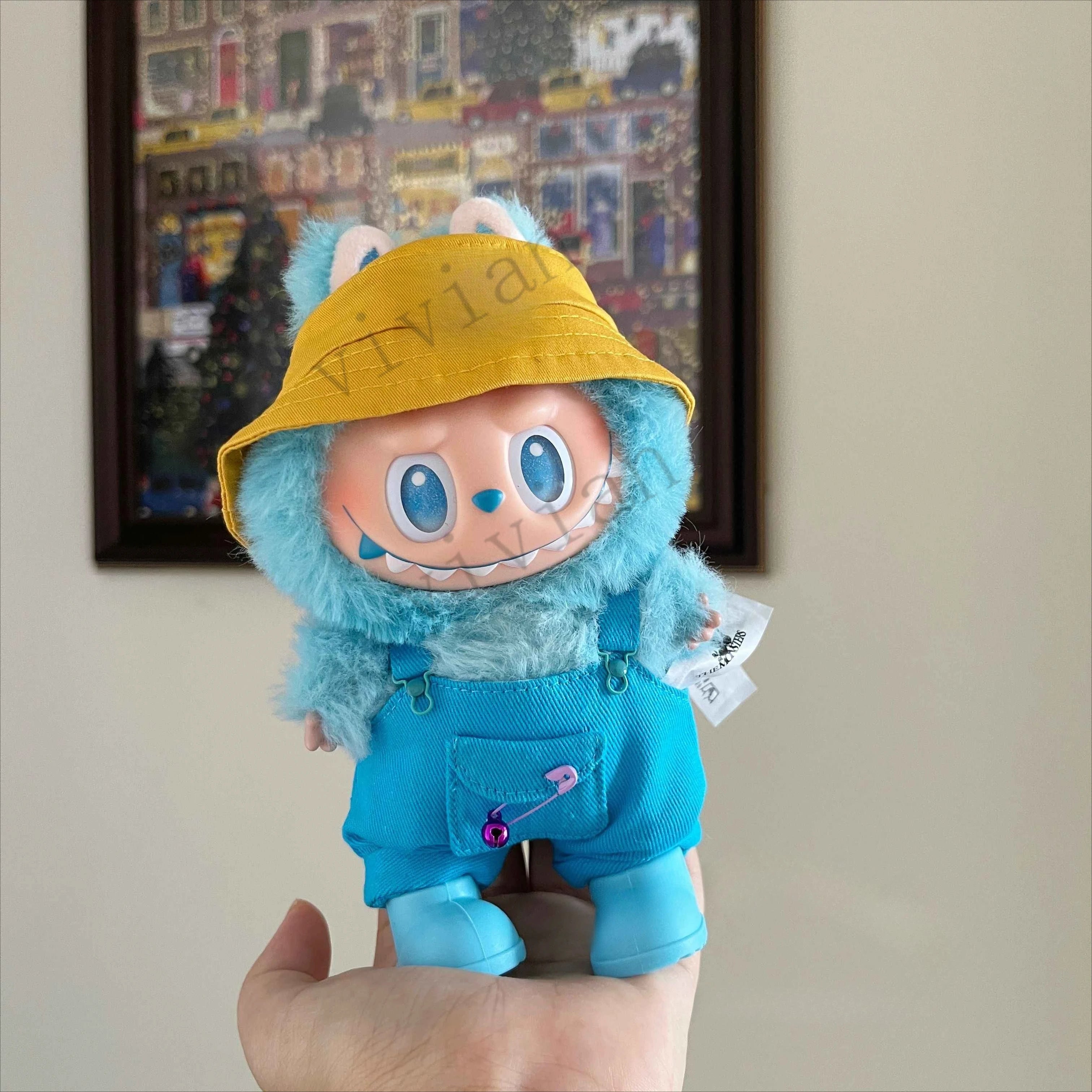 For 15-17cm Ropa 3.0 Labubu and 10cm cotton doll top Shirt candy overalls rain boots bucket hat Outfit Accessories Clothing