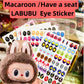 Macaroon Have A Seat  Labubu  Eye Sticker 17cm Labubu V1v2 Modified Doll Material Facial Makeup Sticker