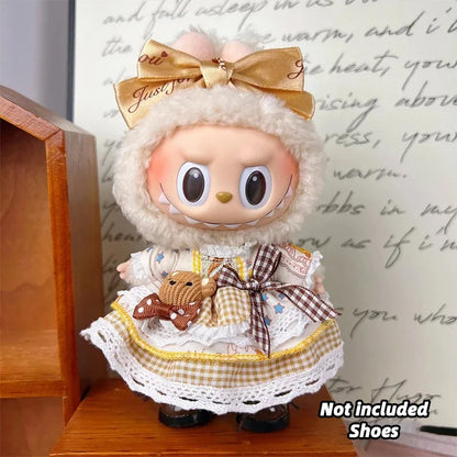Labubu Clothes Doll Clothing Designer for Labubu V1 V2 V3 17cm Dolls Trendy Cute Lolita Style 2025 Summer New Clothing Gifts