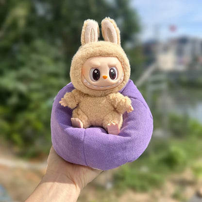 15/17cm Labubu Doll Swing Simple Outdoor Toy for Vinyl Dolls Playground Accessories