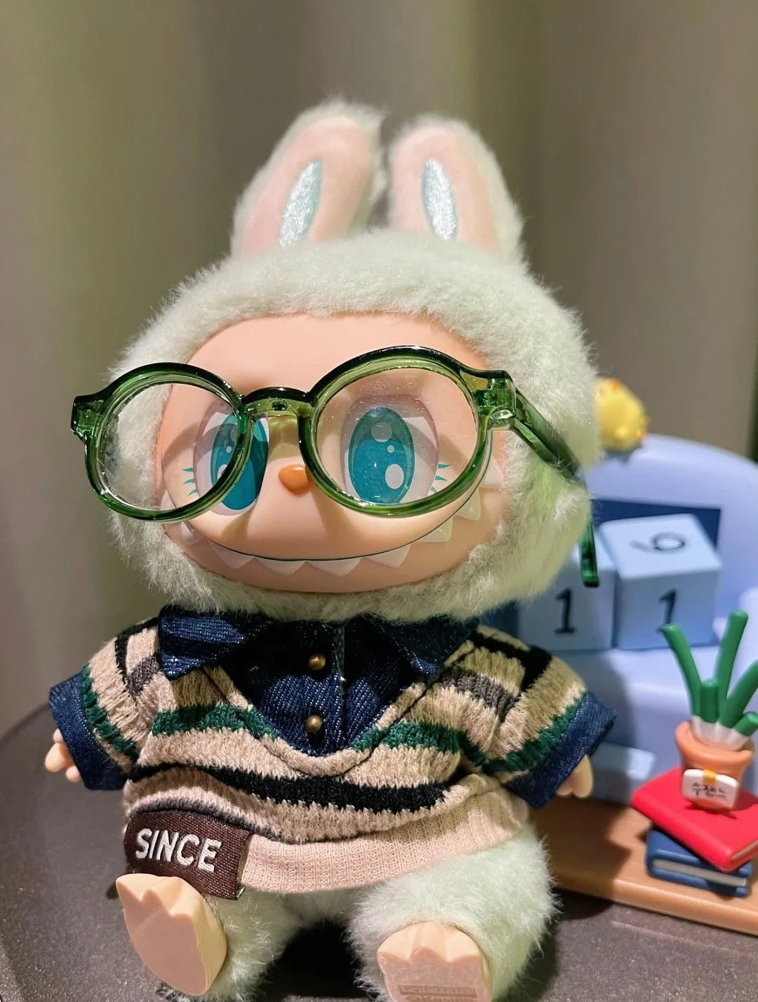 【Labubu Glass】6.5cm 9cm Doll Glasses Cute Plastic Glasses Toy Glasses Accessories for 15cm Labubu 60cm 1/3 BJD Dolls 20cm Doll