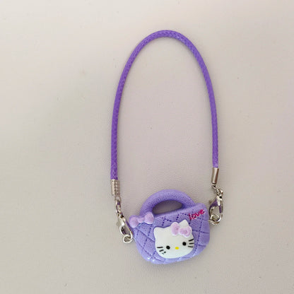 Doll Cartoon-style camera phone Bag for labubu crybaby 10cm 15cm cotton exo plush doll accessories
