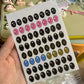 Macaroon Have A Seat  Labubu  Eye Sticker 17cm Labubu V1v2 Modified Doll Material Facial Makeup Sticker