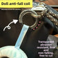 Labubu Anti Drop Keychain Silicone Rope Buckle Protection Ring for Wallet Transparent Winding Fixed Anti-Loss Accessories