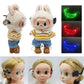 Labubu LED Punk Glasses Labubu Doll 3-color Luminous Glasses Cool Night Light Future Technology Glasses Mini Edition for cloth