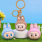 Labubu Keychain Students Schoolbag Pendant Backbag Ornament Hanging Decoration Car Key Chain Gifts Doll Decoration Accessories