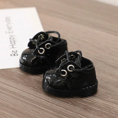 Labubu Shoes V1 V2 Doll Key Chain Accessories Toy Leather Shoes Canvas Shoe Decoration Doll Accessory Ornament Delicate Shoes