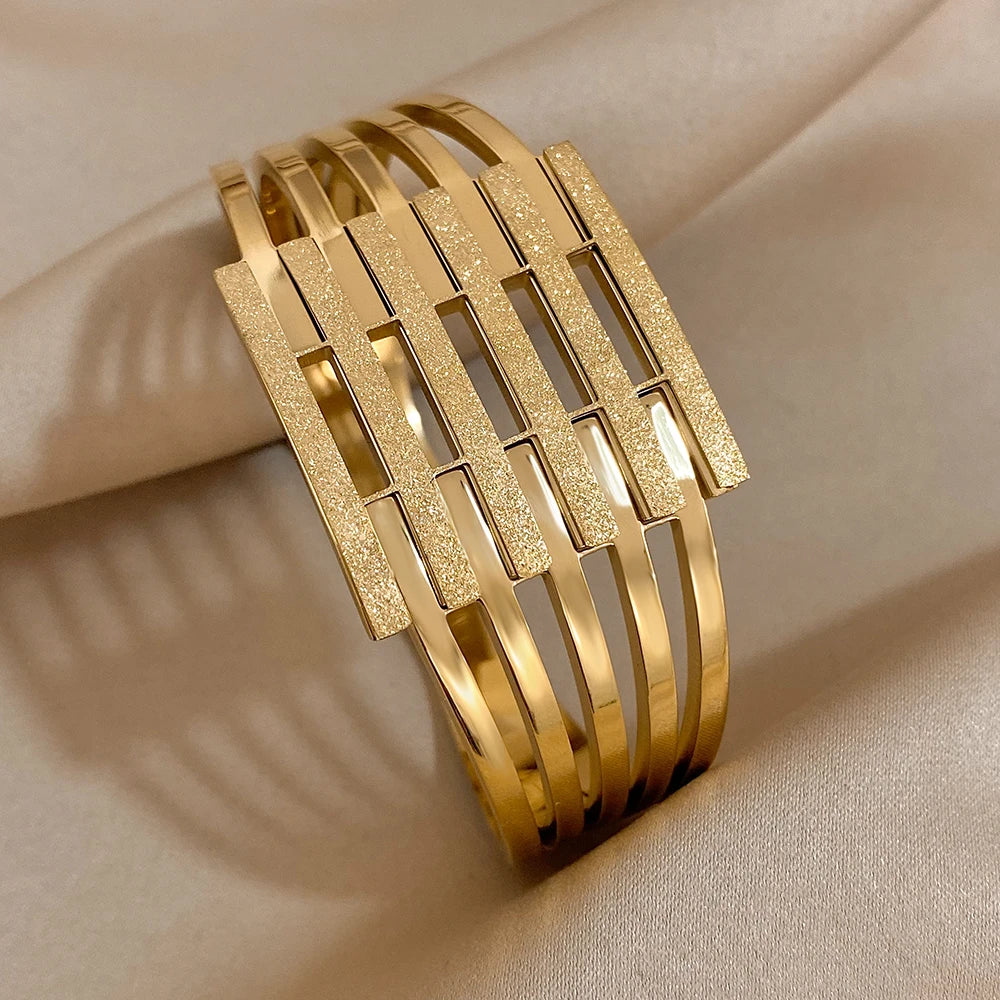 18K Gold Plated Cuff Bracelet