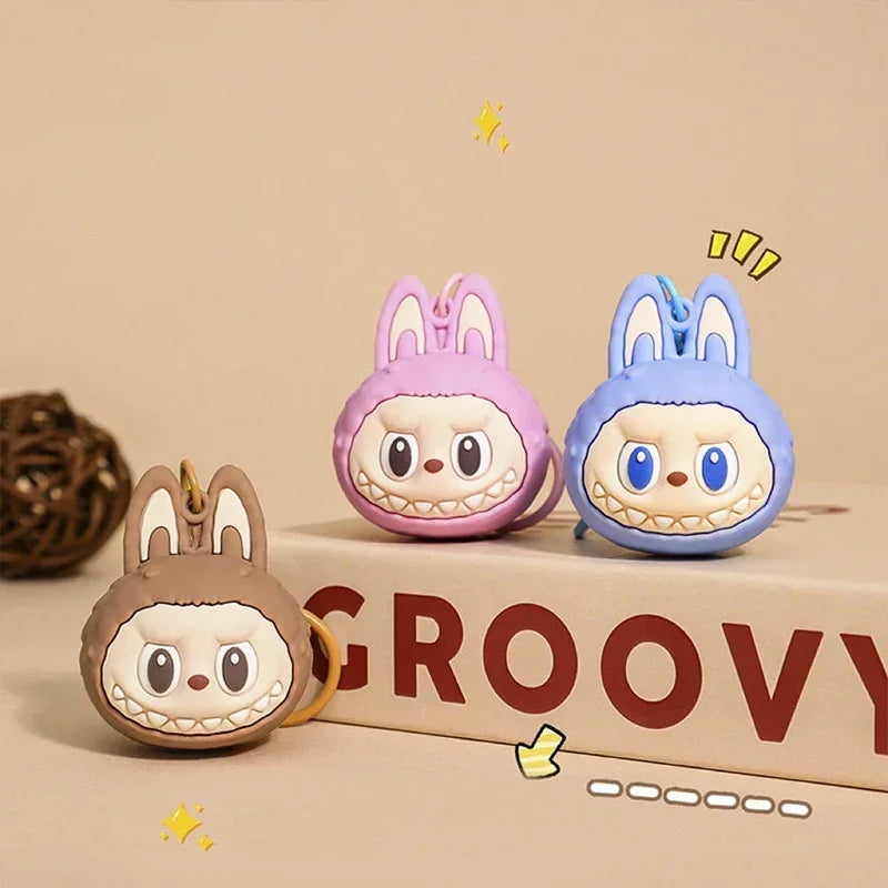 Labubu Keychain Students Schoolbag Pendant Backbag Ornament Hanging Decoration Car Key Chain Gifts Doll Decoration Accessories