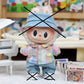 15/17cm Labubu Big Into Energy Doll Casual Plaid Coat Jeans Suit Set Ropa Labubu Accessories