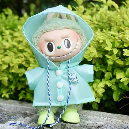 Collection Of Raincoats For Ropa Labubu Doll Clothes Exquisite Design Trendy Outfit Matching Rain Boots
