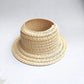 For Sitting Party Labubu Hat Open Top Straw Hat Woven Hat Labubu outfit Accessories