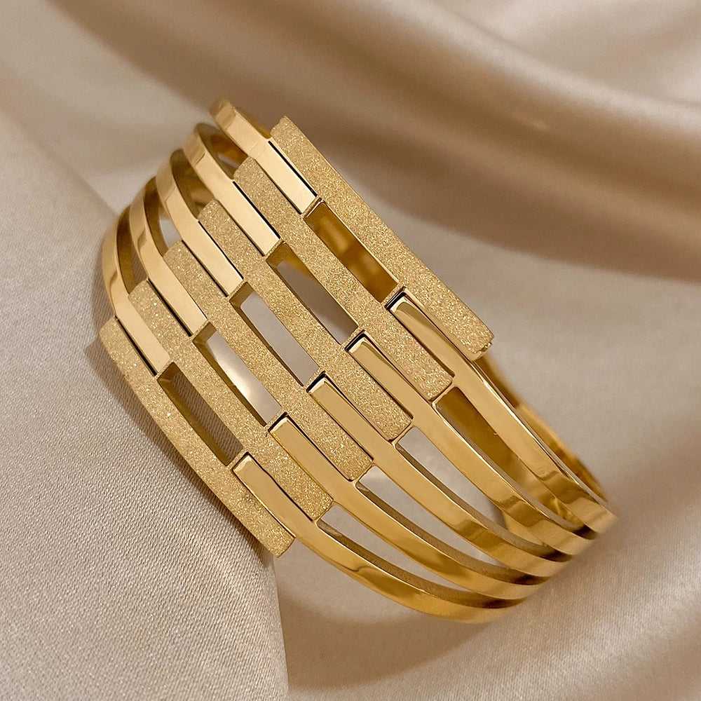 18K Gold Plated Cuff Bracelet