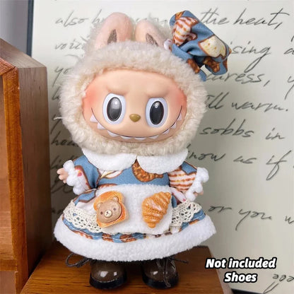 Labubu Clothes Doll Clothing Designer for Labubu V1 V2 V3 17cm Dolls Trendy Cute Lolita Style 2025 Summer New Clothing Gifts