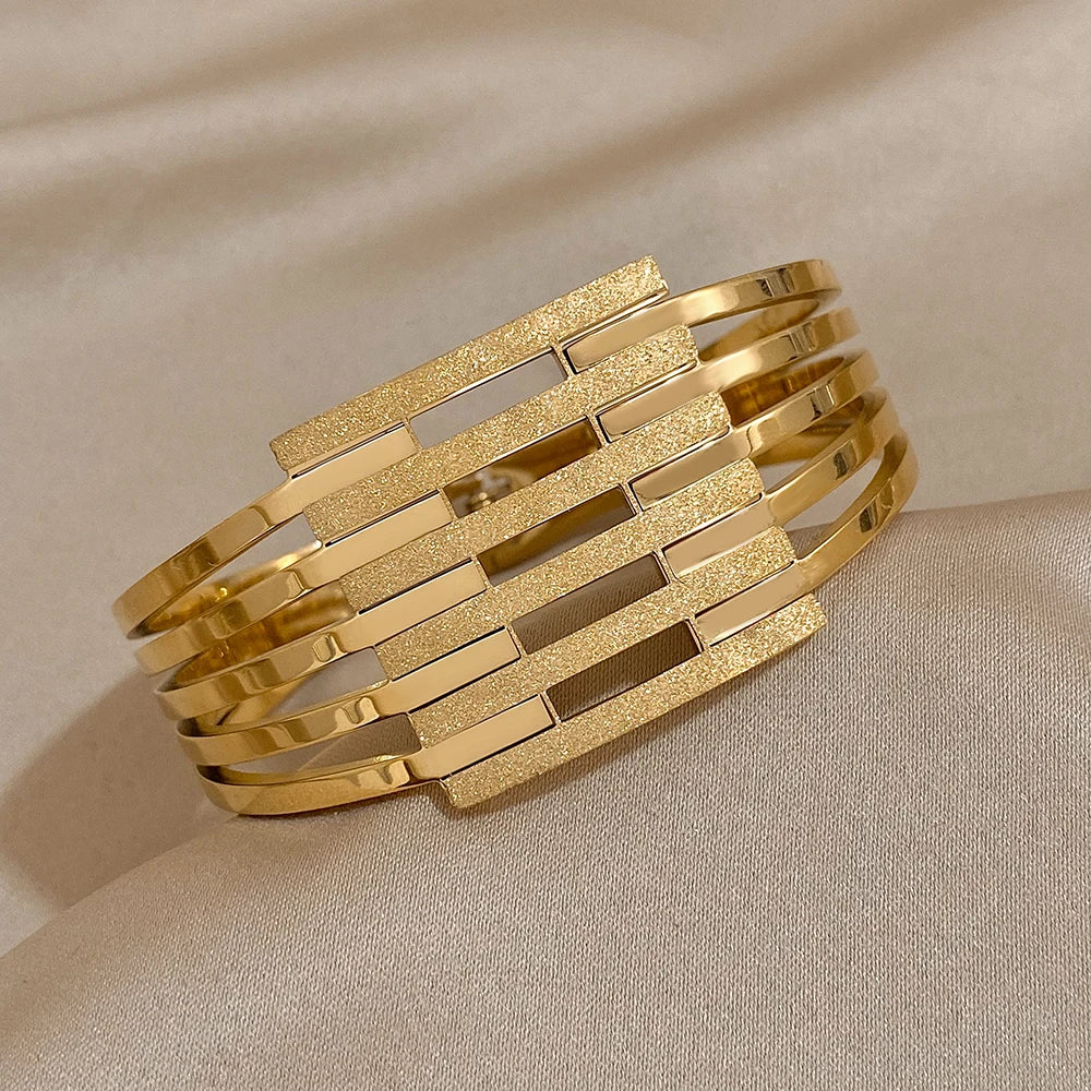 18K Gold Plated Cuff Bracelet