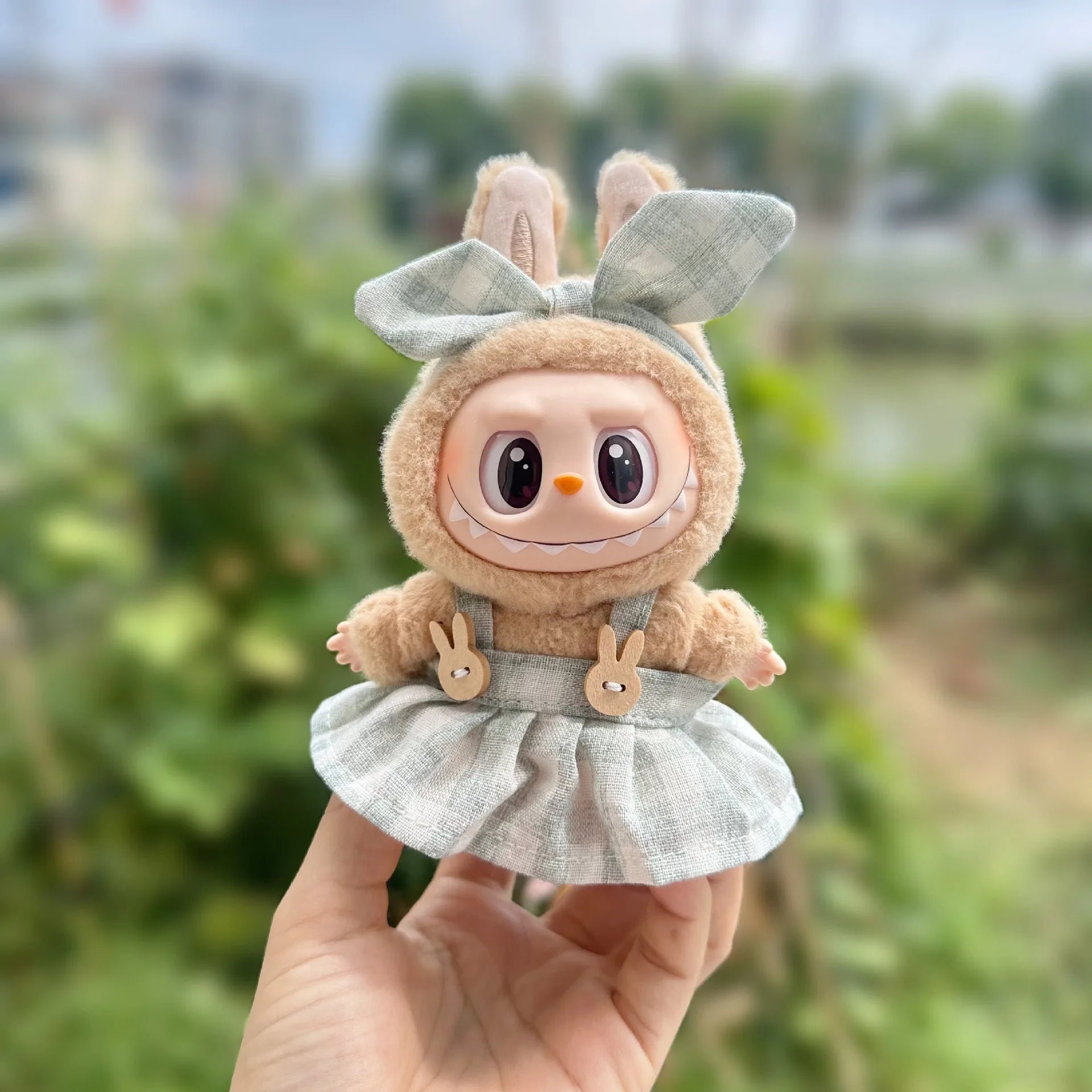 Labubu Sit-Down Party Series doll clothes, clothing, designer luxury skirts, LABUBU accessories，labubu clothing designer