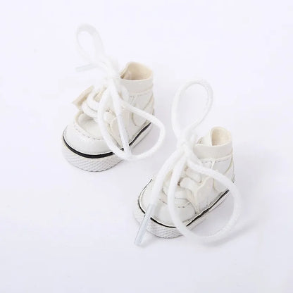 Cute LABUBU 17cm cotton doll shoes, toy leather shoes, casual sports shoes, doll accessories, LABUBU clothing