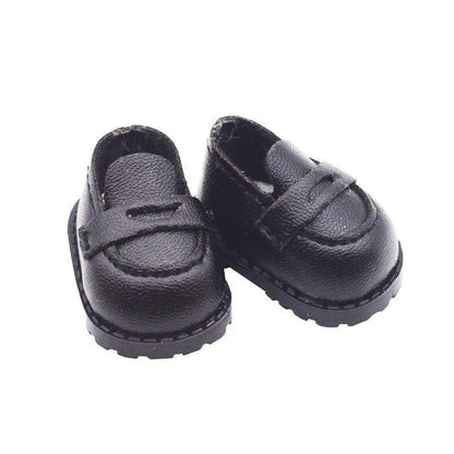 15-17cm For Labubu Dolls Leather Shoes Doll Shoes Accessories Bow Tie Decoration Labubu Doll Fashion Boots Accessories