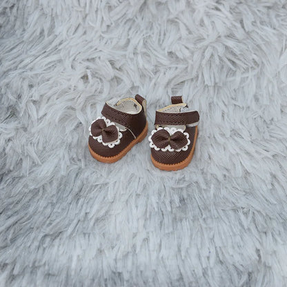 Cute LABUBU 17cm cotton doll shoes, toy leather shoes, casual sports shoes, doll accessories, LABUBU clothing