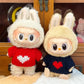 For 17CM Labubu baby clothes cute top sweater outfit doll strawberry sweater autumn winter for labubu cloth