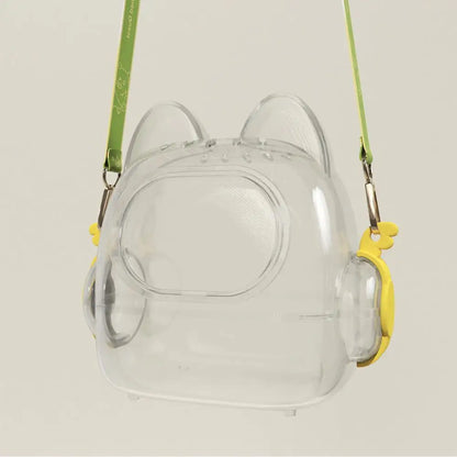 Doll Storage Case Travel Bag Plush Dolls Mini Pouch Transparent Women Bag Storage Organizer Waterproof Bag Cute Tote Bag