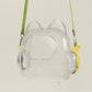 Doll Storage Case Travel Bag Plush Dolls Mini Pouch Transparent Women Bag Storage Organizer Waterproof Bag Cute Tote Bag