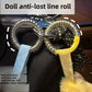 Labubu Anti Drop Keychain Silicone Rope Buckle Protection Ring for Wallet Transparent Winding Fixed Anti-Loss Accessories