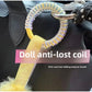 Labubu Anti Drop Keychain Silicone Rope Buckle Protection Ring for Wallet Transparent Winding Fixed Anti-Loss Accessories
