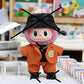 15/17cm Labubu Big Into Energy Doll Casual Plaid Coat Jeans Suit Set Ropa Labubu Accessories