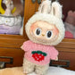 For 17CM Labubu baby clothes cute top sweater outfit doll strawberry sweater autumn winter for labubu cloth