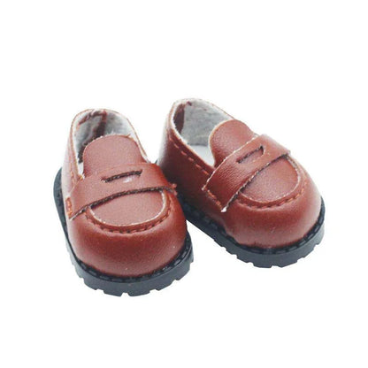 15-17cm For Labubu Dolls Leather Shoes Doll Shoes Accessories Bow Tie Decoration Labubu Doll Fashion Boots Accessories