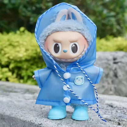 Collection Of Raincoats For Ropa Labubu Doll Clothes Exquisite Design Trendy Outfit Matching Rain Boots