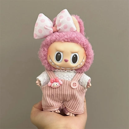 17cm Lbb Plush Doll Clothes Set Hairband T-shirt Pants Bag for 15cm Cotton Doll Dress Up Accessories DIY Toys Birthday gift