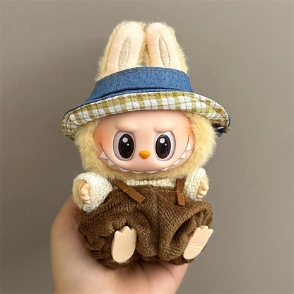 17cm Lbb Plush Doll Clothes Set Hairband T-shirt Pants Bag for 15cm Cotton Doll Dress Up Accessories DIY Toys Birthday gift