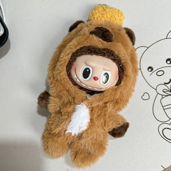 Labubu I II Dolls Clothes for Labubu The Monster Outfit Accessories Clothing DIY Kids Gift QuQu Capybara Jumpsuit For Winter