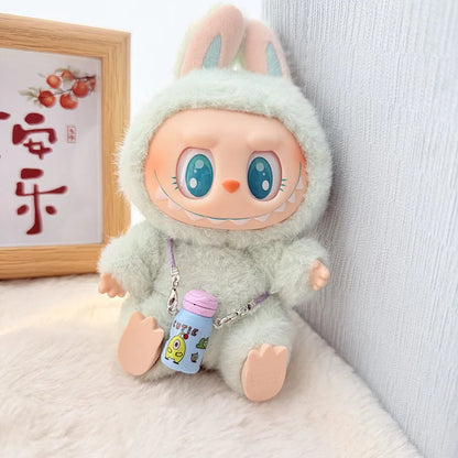 Cute Cartoon Green Dinosaur Outfit for Labubu Plush Clothes Fashion Shark Macaron Korea Style Clothes for Labbubu Accessories
