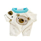 Labubu Silk Spotted Pajamas - Luxe Sleepwear Outfit for 17cm Labubu Doll with Soft Polka Dot Design