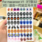 Macaroon Have A Seat  Labubu  Eye Sticker 17cm Labubu V1v2 Modified Doll Material Facial Makeup Sticker