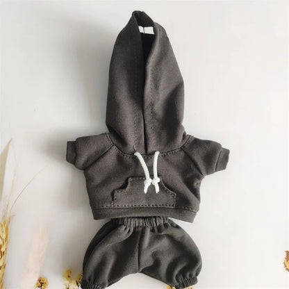 For 3rd Gen 17cm Labubu Trend Clothes Pendant Sitting Party Graffiti Strap Pants Hat Labubu Retro Clothes