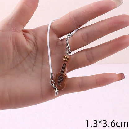 Dollhouse miniature crossbody bag cup guitar for Labubu doll and 15cm plush doll accessories