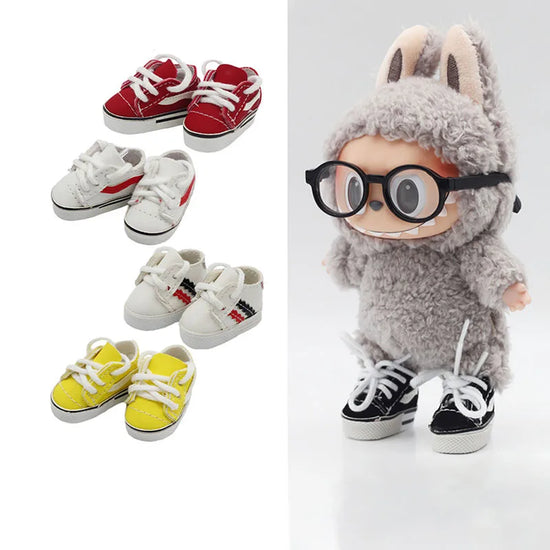 1/6 Doll Labubu Leather Shoes Suitable for 30cm Cotton Doll Dolls Toys Casual Sports Shoes