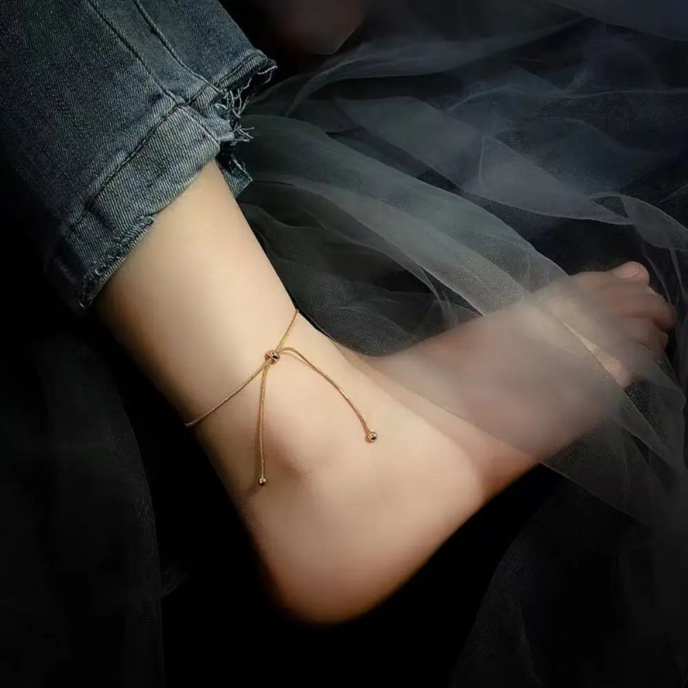 Adjustable Stainless Steel Anklet