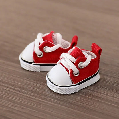 Labubu Shoes V1 V2 Doll Key Chain Accessories Toy Leather Shoes Canvas Shoe Decoration Doll Accessory Ornament Delicate Shoes