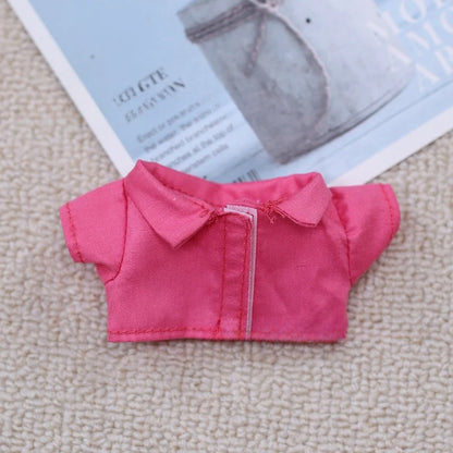 For 15-17cm Ropa 3.0 Labubu and 10cm cotton doll top Shirt candy overalls rain boots bucket hat Outfit Accessories Clothing