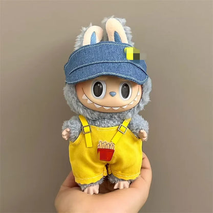 17cm Lbb Plush Doll Clothes Set Hairband T-shirt Pants Bag for 15cm Cotton Doll Dress Up Accessories DIY Toys Birthday gift