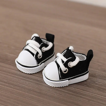 Labubu Shoes V1 V2 Doll Key Chain Accessories Toy Leather Shoes Canvas Shoe Decoration Doll Accessory Ornament Delicate Shoes