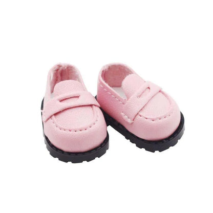15-17cm For Labubu Dolls Leather Shoes Doll Shoes Accessories Bow Tie Decoration Labubu Doll Fashion Boots Accessories