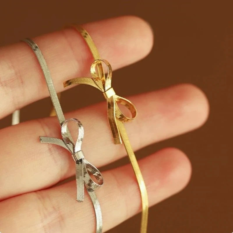 18k Gold Plated Bow Choker