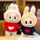 For 17CM Labubu baby clothes cute top sweater outfit doll strawberry sweater autumn winter for labubu cloth