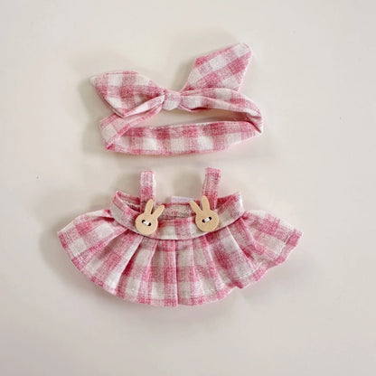 Labubu Sit-Down Party Series doll clothes, clothing, designer luxury skirts, LABUBU accessories，labubu clothing designer